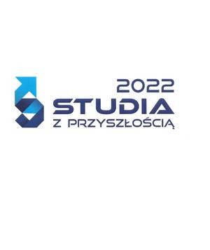 Grafika przedstawia logo ogólnopolskiego konkursu akredytacyjnego studia z przyszłością 2022