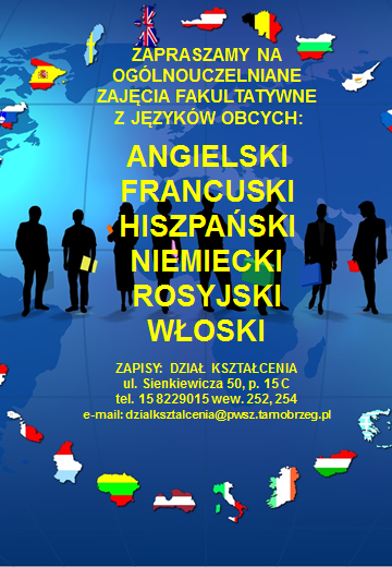 Plakaty dotyczące fakultetów z języków obcych